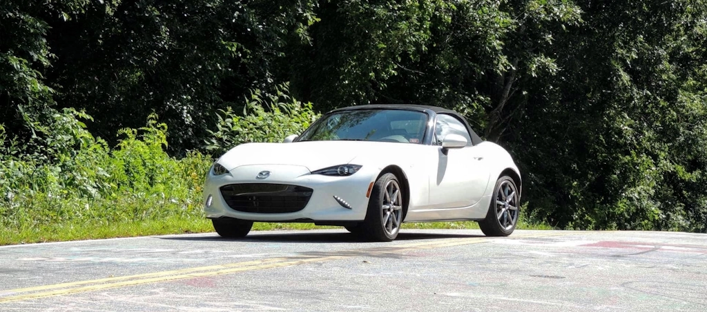 Miata at Elk Mountain Scenic Highway
