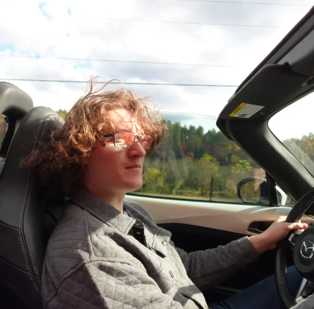 Me driving the Miata
