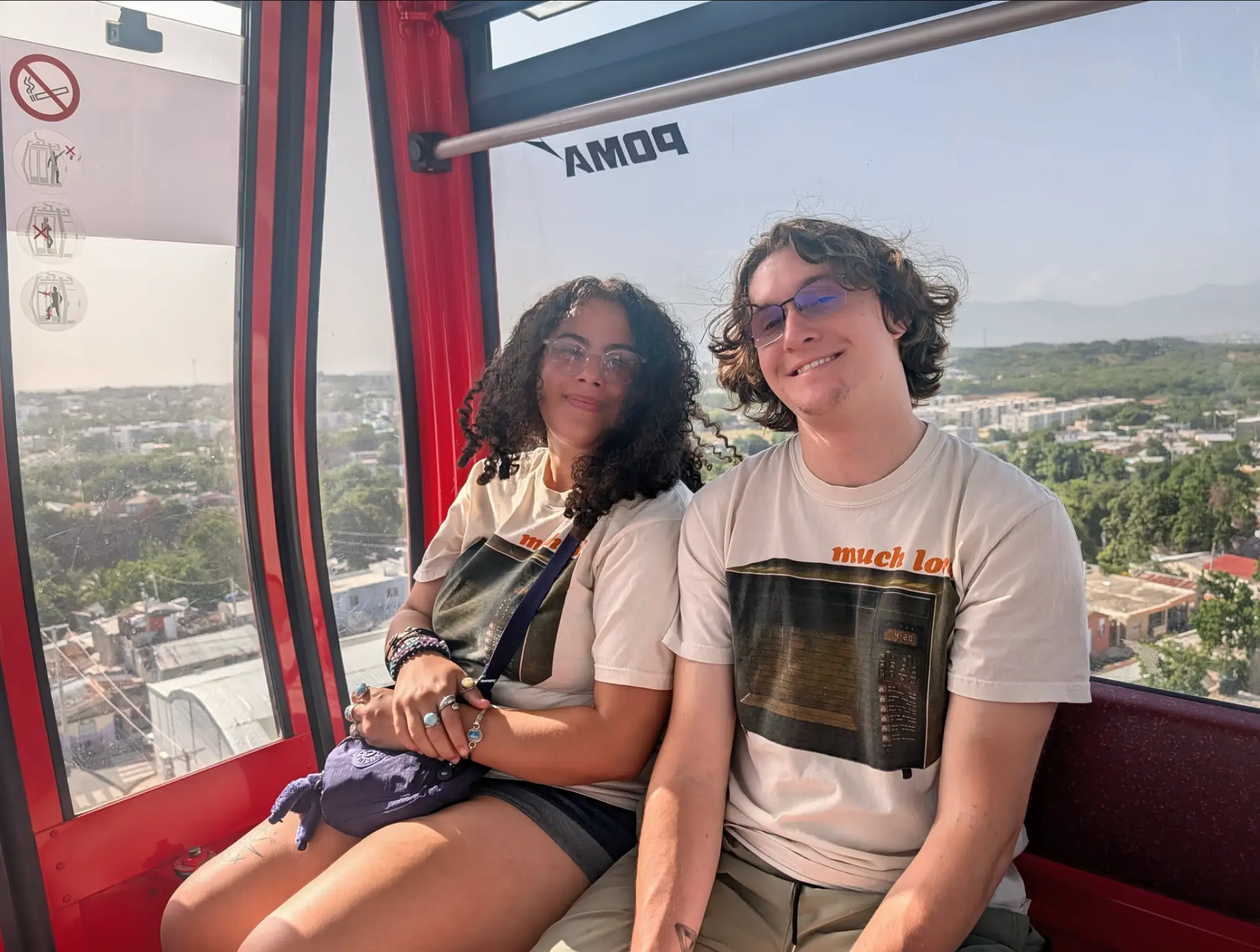 Trinity and I on the teleférico
