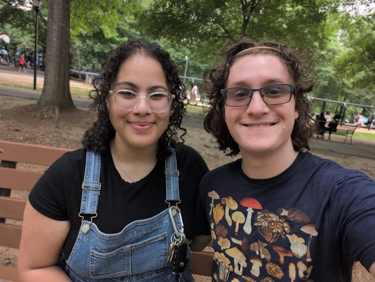 Trinity and I at a park